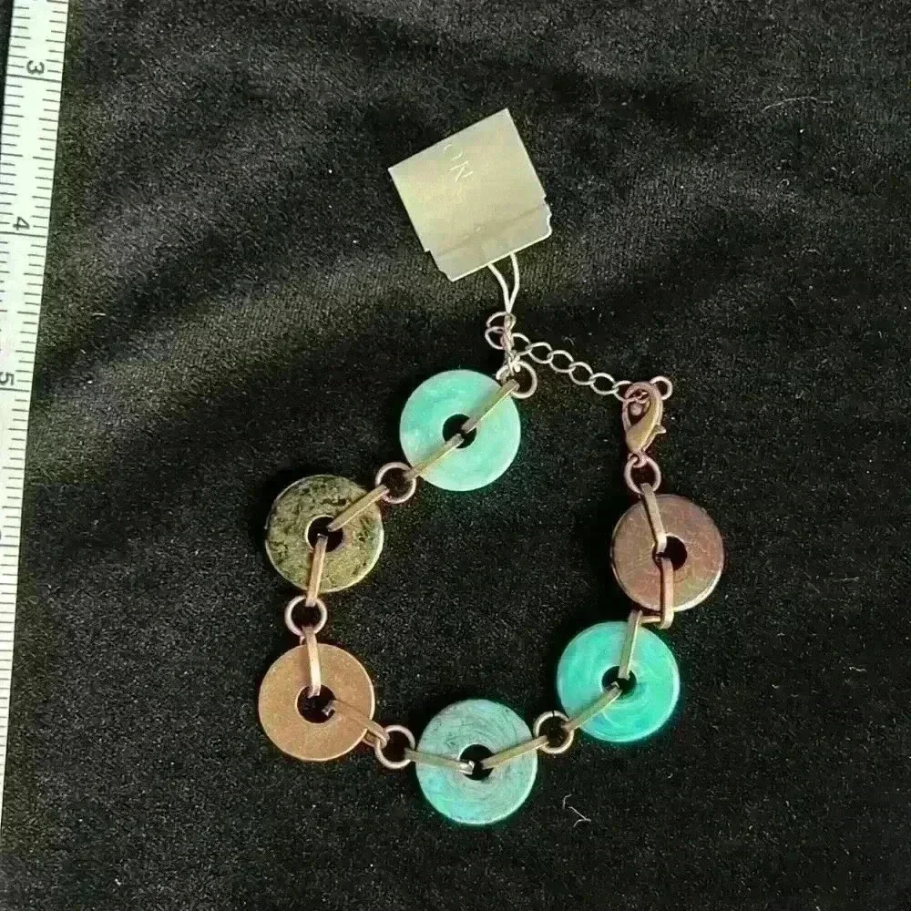 Nordstrom green & brown bracelet NWT